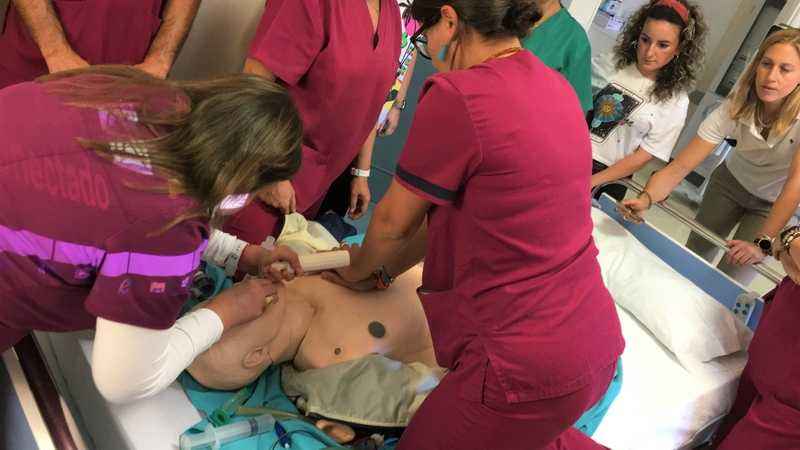 Curso de RCP en Hospital Vía de la Plata en Zafra